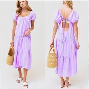 Honorine Lavender Elodie Long Dress Coverup NEW (size M)